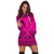 Hawaiian Kanaka Polynesian Tribal Hoodie Dress Reggae Color Pink AH - Polynesian Pride