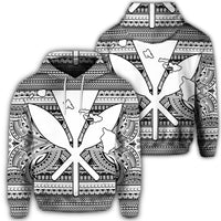 Hawaiian Kanaka Polynesian Hoodie Tribal Reggae Color White Unisex Art - Polynesian Pride