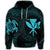 Hawaiian Kanaka Turtle Polynesian Hoodie Blue - Polynesian Pride