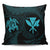 Hawaiian Kanaka Turtle Polynesian Pillow Covers Blue AH Pillow Covers Black - Polynesian Pride