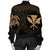 Hawaiian Kanaka Turtle Polynesian Bomber Jacket Gold AH - Polynesian Pride