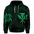 Hawaiian Kanaka Turtle Polynesian Hoodie Green - Polynesian Pride