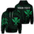 Custom Hawaiian Kanaka Turtle Polynesian Hoodie Green Unisex Art - Polynesian Pride