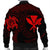 Hawaiian Kanaka Turtle Polynesian Bomber Jacket Red AH - Polynesian Pride