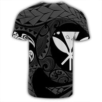 Hawaiian Kanaka Turtle Polynesian T Shirt White - Polynesian Pride