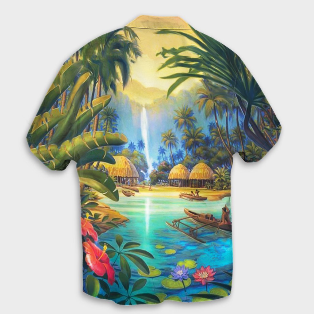 Hawaiian Living In Aboriginal Village Hawaiian Shirt - AH - Polynesian Pride