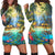 Hawaiian Living In Aboriginal Village Hoodie Dress - AH Black - Polynesian Pride