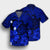 Hawaiian Map Big Turtle Hibiscus Plumeria Tribal Polynesian Hawaiian Shirt - Blue - AH - Polynesian Pride