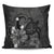 Hawaiian Map Big Turtle Hibiscus Plumeria Tribal Polynesian Pillow Covers - Gray - AH Pillow Covers Black - Polynesian Pride