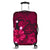 Hawaiian Map Big Turtle Hibiscus Plumeria Tribal Polynesian Luggage Covers - Pink - AH Black - Polynesian Pride