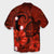 Hawaiian Map Big Turtle Hibiscus Plumeria Tribal Polynesian Hawaiian Shirt - Red - AH - Polynesian Pride