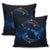 Hawaiian Map Galaxy Zodiac Dolphin White Polynesian Pillow Covers - AH - Polynesian Pride