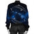 Hawaiian Map Galaxy Zodiac Dolphin White Polynesian Bomber Jacket - AH - Polynesian Pride