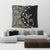 Hawaiian Map Gecko Tattoo Kakau Polynesian Tapestry Beige AH - Polynesian Pride