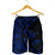 Hawaiian Map Gecko Tattoo Kakau Polynesian Men's Shorts Blue AH - Polynesian Pride
