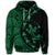 Hawaiian Map Gecko Tattoo Kakau Polynesian Hoodie Green - Polynesian Pride