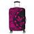 Hawaiian Map Gecko Tattoo Kakau Polynesian Luggage Covers Pink AH Black - Polynesian Pride