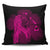 Hawaiian Map Heart Hula Girl Hibiscus Pink Polynesian Pillow Covers - AH Pillow Covers Black - Polynesian Pride