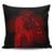 Hawaiian Map Heart Hula Girl Hibiscus Red Polynesian Pillow Covers - AH Pillow Covers Black - Polynesian Pride