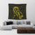 Hawaiian Map Heart Ribbon Cancer Hibiscus Yellow Polynesian Tapestry - AH - Polynesian Pride