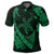 Hawaiian Map Hibiscus Turtle Fish Hook Polynesian Polo Shirt Green - Polynesian Pride