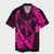 Hawaiian Map Hibiscus Turtle Fish Hook Polynesian Hawaiian Shirt Pink - AH Unisex Black - Polynesian Pride