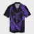 Hawaiian Map Hibiscus Turtle Fish Hook Polynesian Hawaiian Shirt Purple - AH Unisex Black - Polynesian Pride