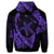 Hawaiian Map Hibiscus Turtle Fish Hook Polynesian Hoodie Purple - Polynesian Pride