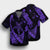 Hawaiian Map Hibiscus Turtle Fish Hook Polynesian Hawaiian Shirt Purple - AH - Polynesian Pride