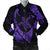 Hawaiian Map Hibiscus Turtle Fish Hook Polynesian Bomber Jacket Purple - AH Black Unisex - Polynesian Pride