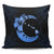 Hawaiian Map Hibiscus Turtle Polynesian Moon Pillow Covers Blue - AH Pillow Covers Black - Polynesian Pride