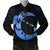 Hawaiian Map Hibiscus Turtle Polynesian Moon Bomber Jacket Blue - AH Black Unisex - Polynesian Pride