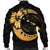 Hawaiian Map Hibiscus Turtle Polynesian Moon Bomber Jacket Gold - AH - Polynesian Pride