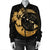 Hawaiian Map Hibiscus Turtle Polynesian Moon Bomber Jacket Gold - AH - Polynesian Pride