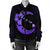 Hawaiian Map Hibiscus Turtle Polynesian Moon Bomber Jacket Purple - AH - Polynesian Pride