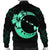 Hawaiian Map Hibiscus Turtle Polynesian Moon Bomber Jacket Turquoise - AH - Polynesian Pride