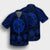 Hawaiian Map Honu Hibiscus Tropic Blue Polynesian Hawaiian Shirt - AH - Polynesian Pride