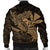 Hawaiian Map Hula Girl Hibiscus Kanaka Polynesian Bomber Jacket - Gold - AH - Polynesian Pride