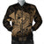 Hawaiian Map Hula Girl Hibiscus Kanaka Polynesian Bomber Jacket - Gold - AH Black Unisex - Polynesian Pride