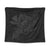 Hawaiian Map Hula Girl Hibiscus Kanaka Polynesian Tapestry - Gray - AH Wall Tapestry Black - Polynesian Pride