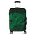 Hawaiian Map Hula Girl Hibiscus Kanaka Polynesian Luggage Covers - Green - AH Black - Polynesian Pride