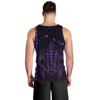 Hawaiian Map Kakau Turtle Polynesian Tank Top - Purple - AH - Polynesian Pride