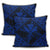 Hawaiian Map Kanaka Hibiscus Blue Polynesian Pillow Covers - AH - Polynesian Pride