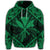 Hawaiian Map Kanaka Hibiscus Green Polynesian Hoodie - Polynesian Pride