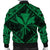 Hawaiian Map Kanaka Hibiscus Green Polynesian Bomber Jacket - AH - Polynesian Pride