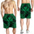 Hawaiian Map Kanaka Hibiscus Green Polynesian Men's Shorts - AH - Polynesian Pride