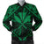 Hawaiian Map Kanaka Hibiscus Green Polynesian Bomber Jacket - AH Black Unisex - Polynesian Pride