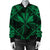 Hawaiian Map Kanaka Hibiscus Green Polynesian Bomber Jacket - AH - Polynesian Pride