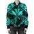 Hawaiian Map Kanaka Hibiscus Turquoise Polynesian Bomber Jacket - AH - Polynesian Pride