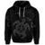 Hawaiian Map Kanaka Hibiscus Turtle Gray Polynesian Hoodie - Polynesian Pride